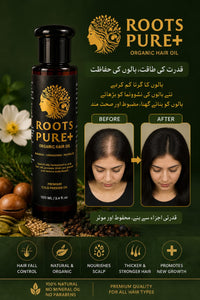 ROOTS PURE+ Organic Herbal Hair Regrowth Oil — 100 ML thumbnail 5