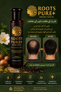 ROOTS PURE+ Organic Herbal Hair Regrowth Oil — 100 ML thumbnail 6