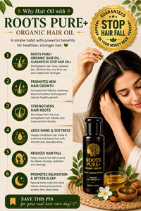 ROOTS PURE+ Organic Herbal Hair Regrowth Oil — 100 ML thumbnail 14